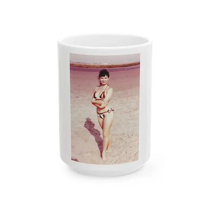 Bettie Page #62 (Vintage Female Icon) White Coffee Mug 15oz - Go Mug Yourself