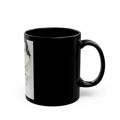 Bettie Page #620 (Vintage Female Icon) Black Coffee Mug - Go Mug Yourself