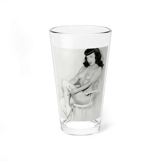 Bettie Page #620 (Vintage Female Icon) Pint Glass 16oz 16oz - Go Mug Yourself