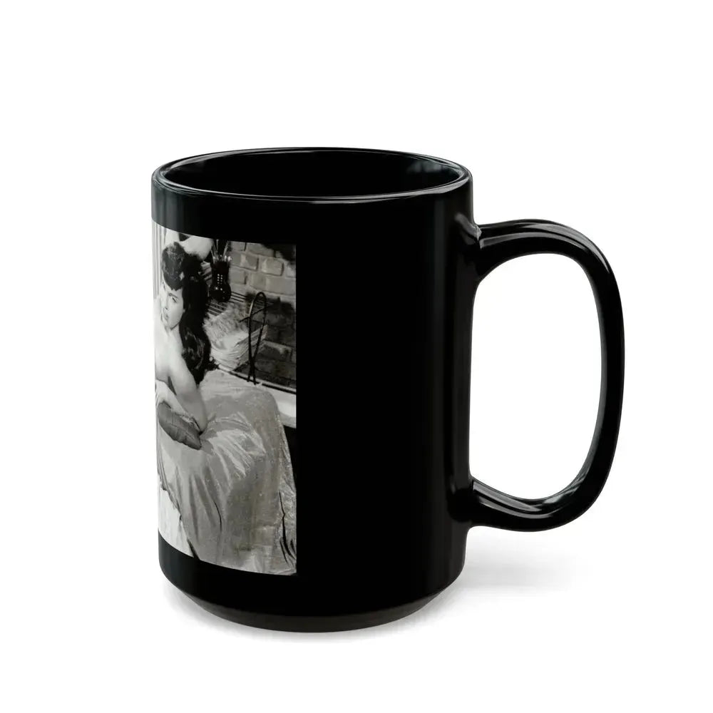 Bettie Page #622 (Vintage Female Icon) Black Coffee Mug - Go Mug Yourself