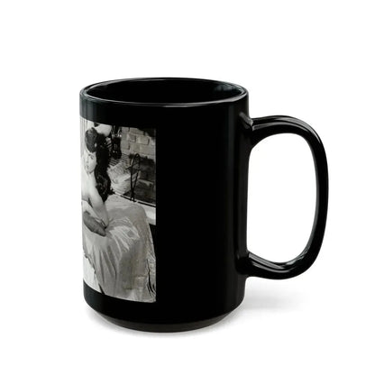 Bettie Page #622 (Vintage Female Icon) Black Coffee Mug - Go Mug Yourself