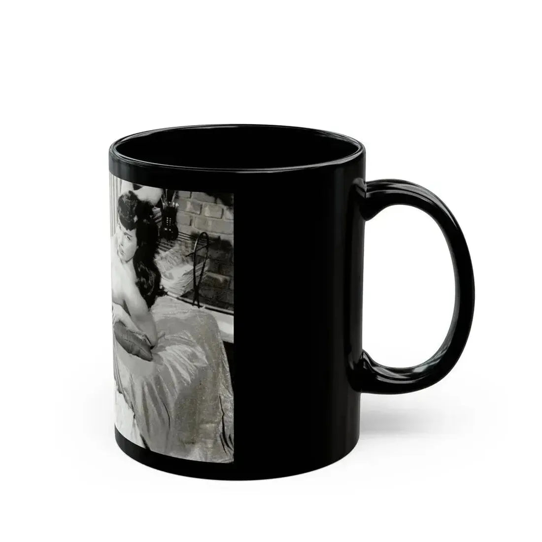 Bettie Page #622 (Vintage Female Icon) Black Coffee Mug - Go Mug Yourself