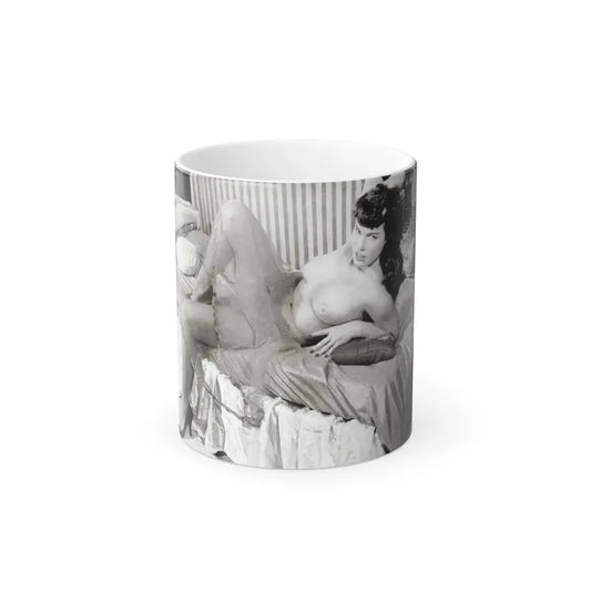 Bettie Page #622 (Vintage Female Icon) Color Changing Coffee Mug 11oz - Go Mug Yourself