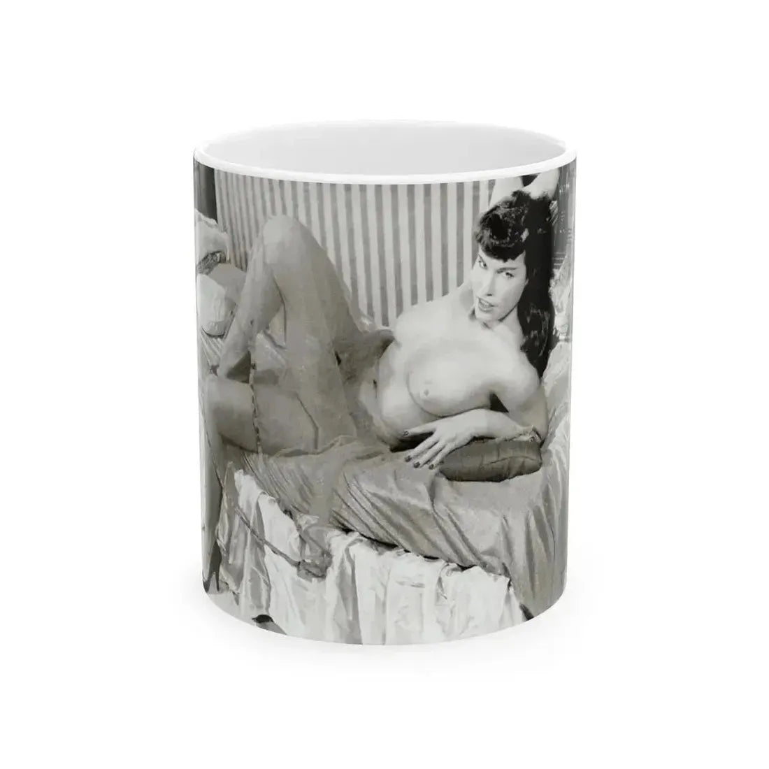 Bettie Page #622 (Vintage Female Icon) White Coffee Mug 11oz - Go Mug Yourself