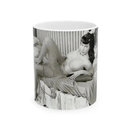 Bettie Page #622 (Vintage Female Icon) White Coffee Mug 11oz - Go Mug Yourself
