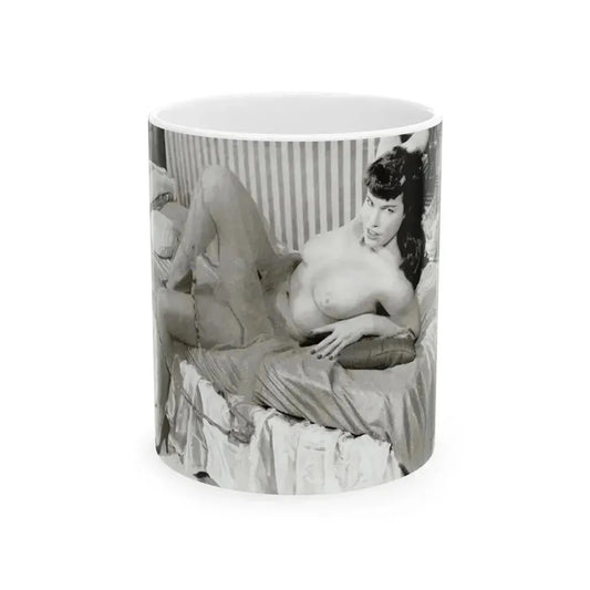Bettie Page #622 (Vintage Female Icon) White Coffee Mug 11oz - Go Mug Yourself
