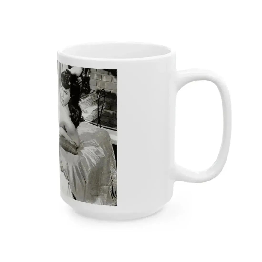 Bettie Page #622 (Vintage Female Icon) White Coffee Mug - Go Mug Yourself