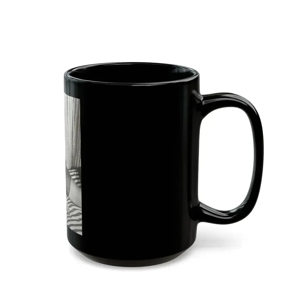 Bettie Page #623 (Vintage Female Icon) Black Coffee Mug - Go Mug Yourself