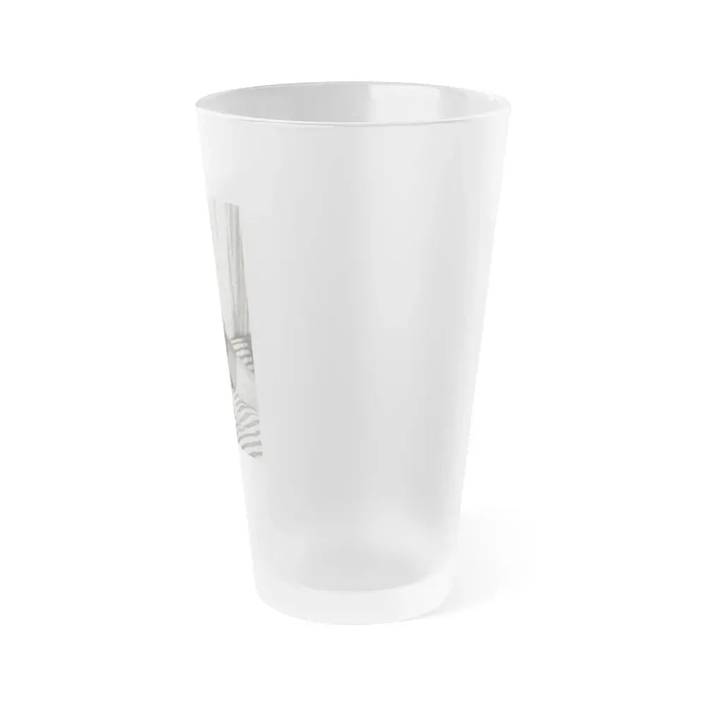 Bettie Page #623 (Vintage Female Icon) Frosted Pint Glass 16oz - Go Mug Yourself