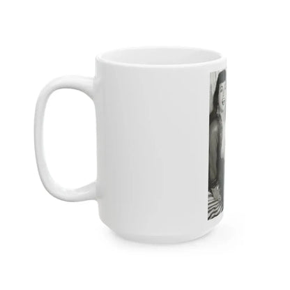 Bettie Page #623 (Vintage Female Icon) White Coffee Mug - Go Mug Yourself