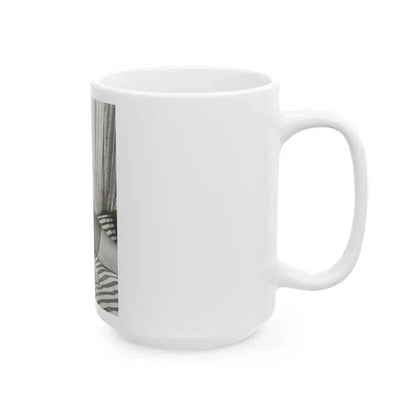 Bettie Page #623 (Vintage Female Icon) White Coffee Mug - Go Mug Yourself