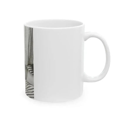 Bettie Page #623 (Vintage Female Icon) White Coffee Mug - Go Mug Yourself