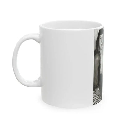 Bettie Page #623 (Vintage Female Icon) White Coffee Mug - Go Mug Yourself