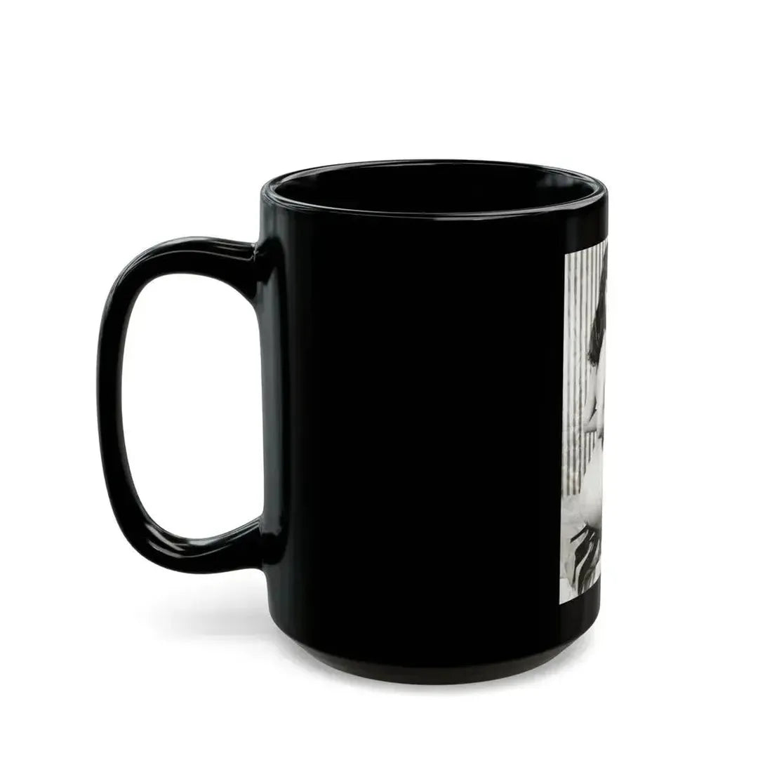 Bettie Page #624 (Vintage Female Icon) Black Coffee Mug - Go Mug Yourself