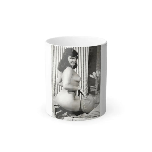 Bettie Page #624 (Vintage Female Icon) Color Changing Coffee Mug 11oz - Go Mug Yourself