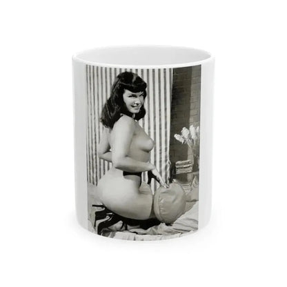 Bettie Page #624 (Vintage Female Icon) White Coffee Mug 11oz - Go Mug Yourself