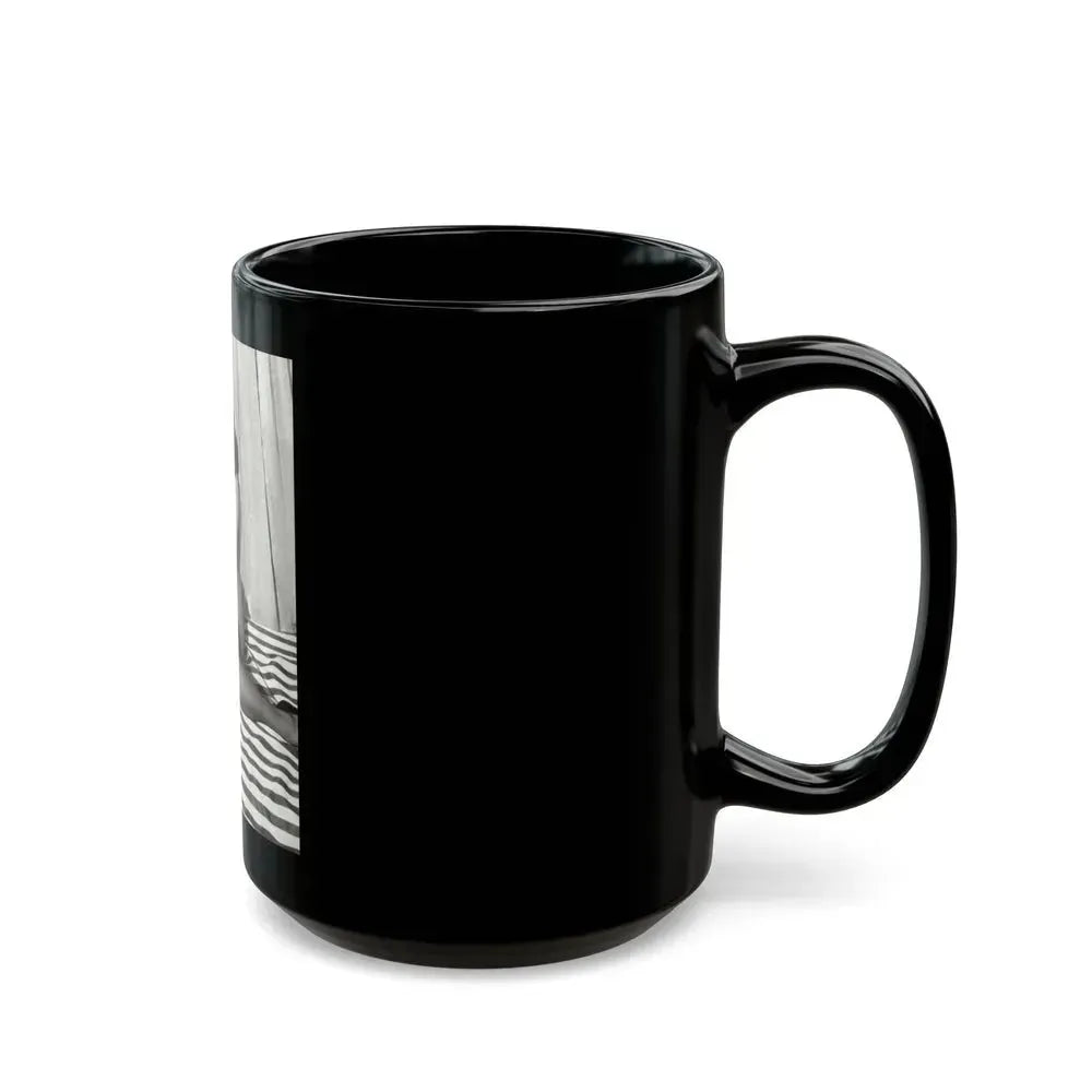 Bettie Page #625 (Vintage Female Icon) Black Coffee Mug - Go Mug Yourself