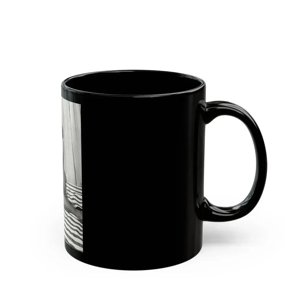 Bettie Page #625 (Vintage Female Icon) Black Coffee Mug - Go Mug Yourself