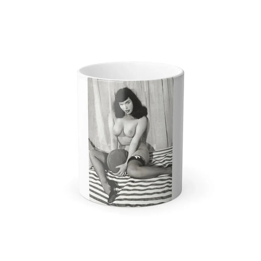 Bettie Page #625 (Vintage Female Icon) Color Changing Coffee Mug 11oz - Go Mug Yourself