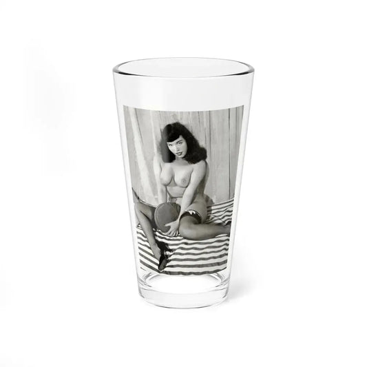 Bettie Page #625 (Vintage Female Icon) Pint Glass 16oz 16oz - Go Mug Yourself