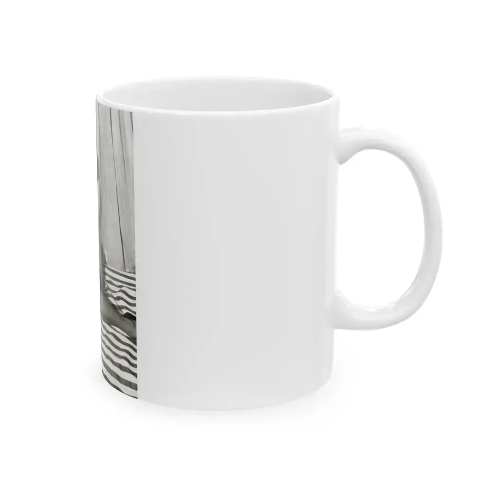 Bettie Page #625 (Vintage Female Icon) White Coffee Mug - Go Mug Yourself