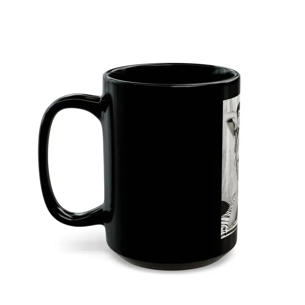 Bettie Page #626 (Vintage Female Icon) Black Coffee Mug - Go Mug Yourself