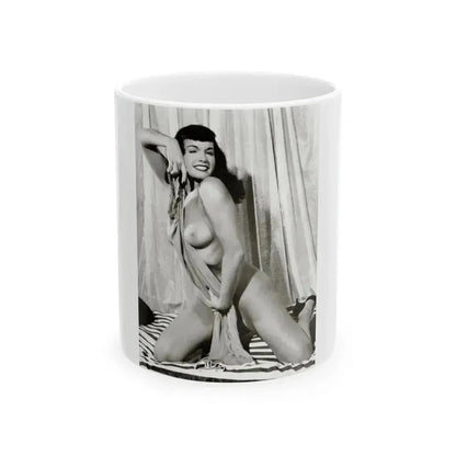 Bettie Page #626 (Vintage Female Icon) White Coffee Mug 11oz - Go Mug Yourself
