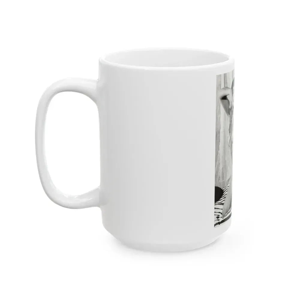 Bettie Page #626 (Vintage Female Icon) White Coffee Mug - Go Mug Yourself