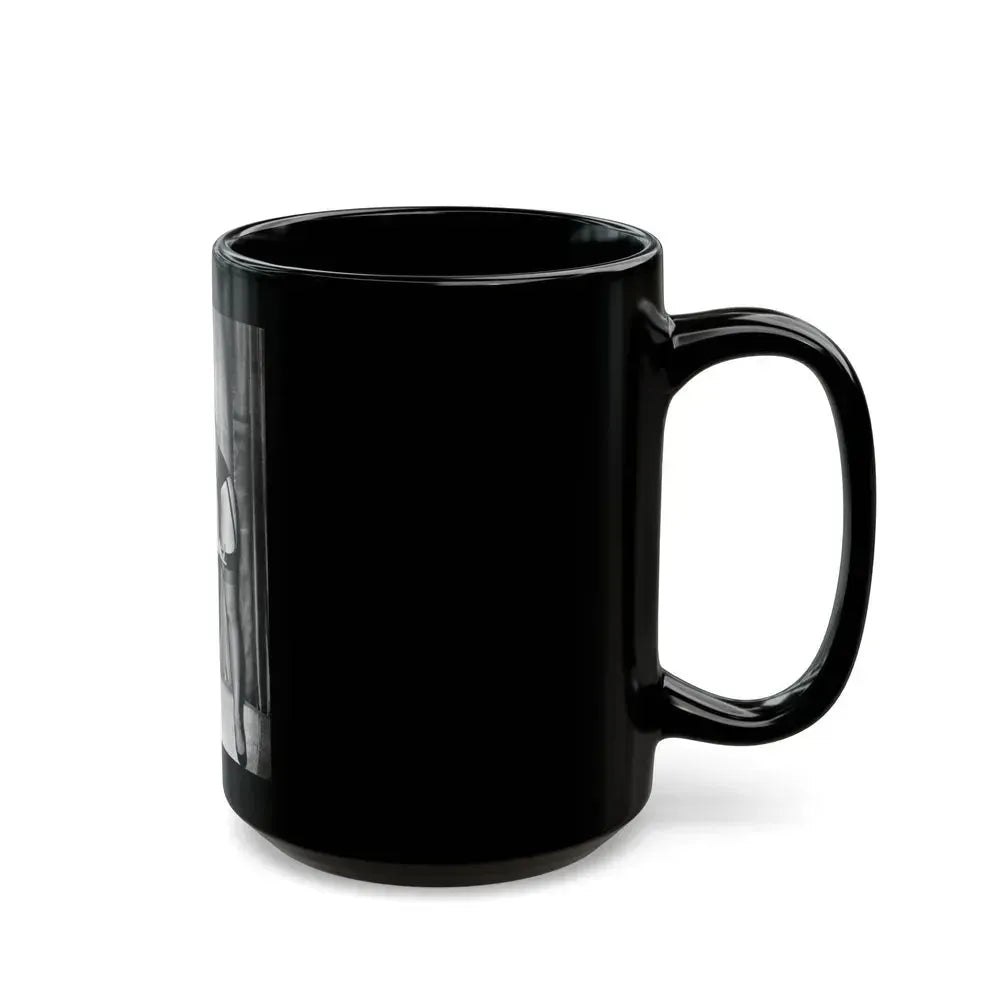 Bettie Page #628 (Vintage Female Icon) Black Coffee Mug - Go Mug Yourself