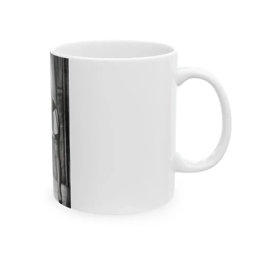 Bettie Page #628 (Vintage Female Icon) White Coffee Mug - Go Mug Yourself