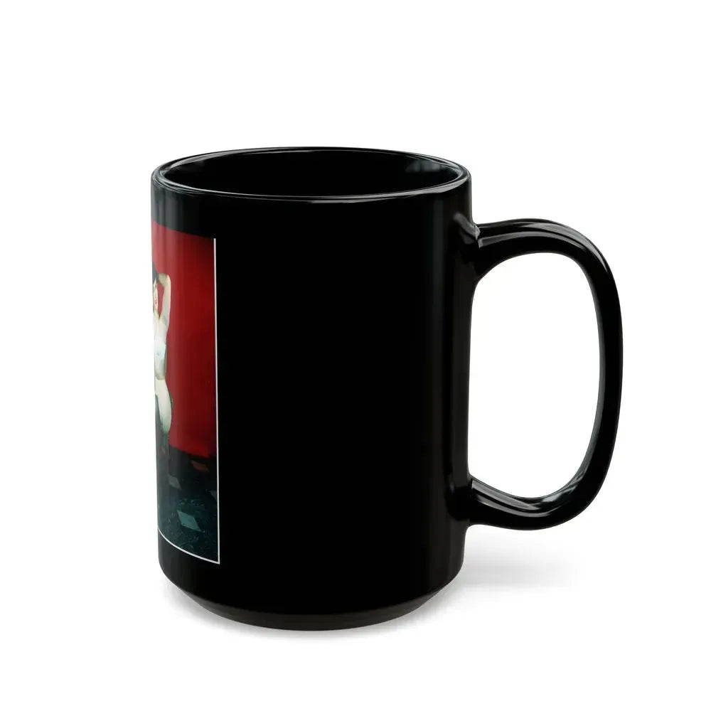 Bettie Page #63 (Vintage Female Icon) Black Coffee Mug - Go Mug Yourself