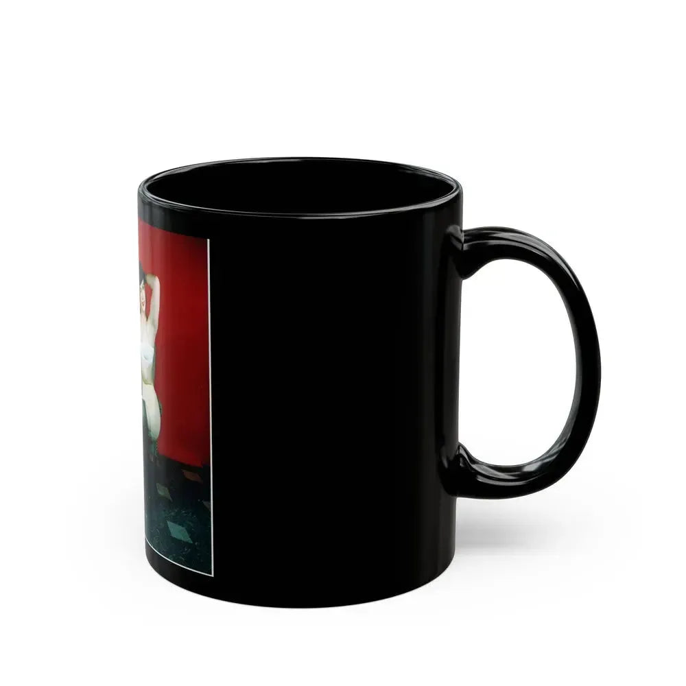 Bettie Page #63 (Vintage Female Icon) Black Coffee Mug - Go Mug Yourself