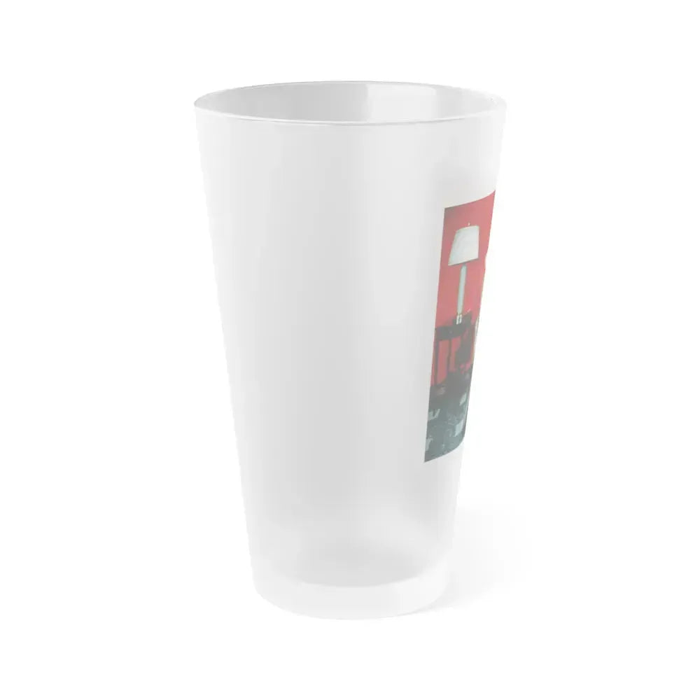 Bettie Page #63 (Vintage Female Icon) Frosted Pint Glass 16oz - Go Mug Yourself