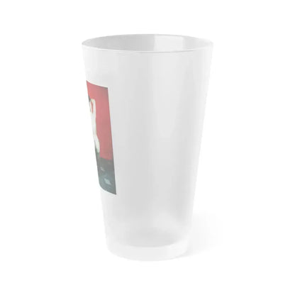 Bettie Page #63 (Vintage Female Icon) Frosted Pint Glass 16oz - Go Mug Yourself