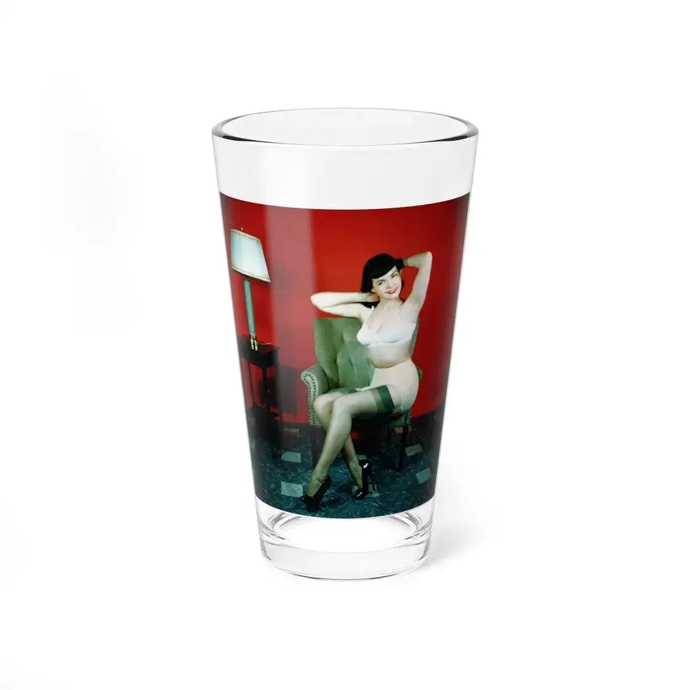 Bettie Page #63 (Vintage Female Icon) Pint Glass 16oz 16oz - Go Mug Yourself