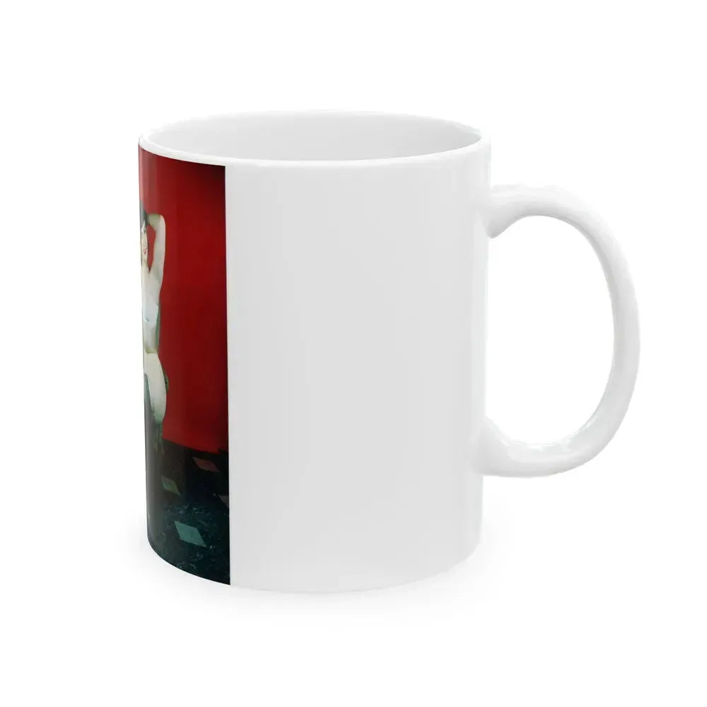 Bettie Page #63 (Vintage Female Icon) White Coffee Mug - Go Mug Yourself