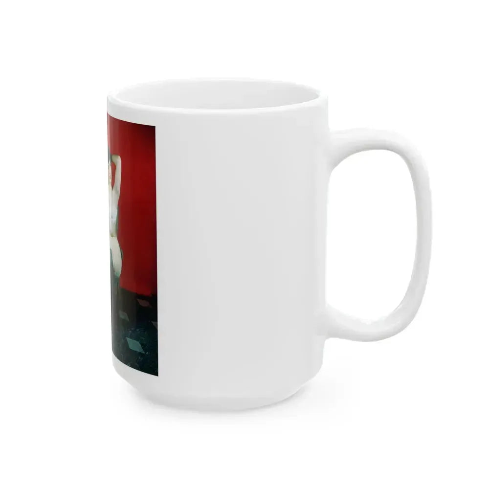 Bettie Page #63 (Vintage Female Icon) White Coffee Mug - Go Mug Yourself
