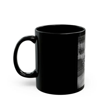 Bettie Page #630 (Vintage Female Icon) Black Coffee Mug - Go Mug Yourself