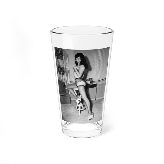 Bettie Page #630 (Vintage Female Icon) Pint Glass 16oz 16oz - Go Mug Yourself