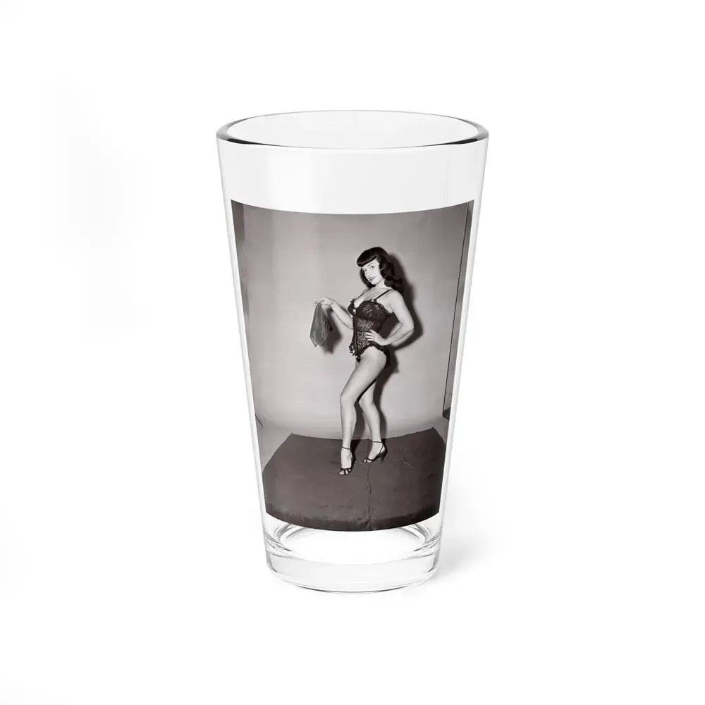 Bettie Page #631 (Vintage Female Icon) Pint Glass 16oz 16oz - Go Mug Yourself