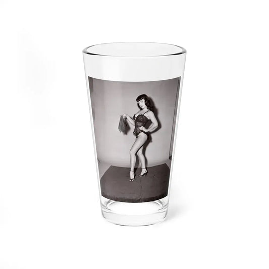 Bettie Page #631 (Vintage Female Icon) Pint Glass 16oz 16oz - Go Mug Yourself
