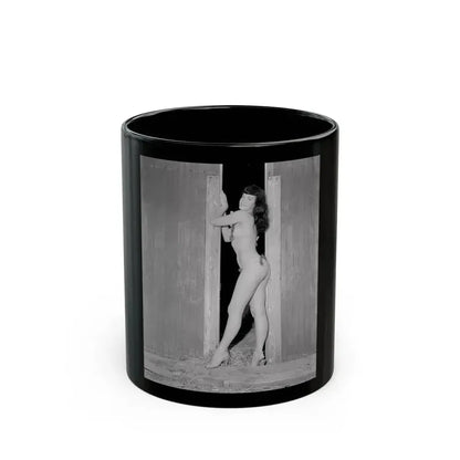 Bettie Page #632 (Vintage Female Icon) Black Coffee Mug 11oz - Go Mug Yourself