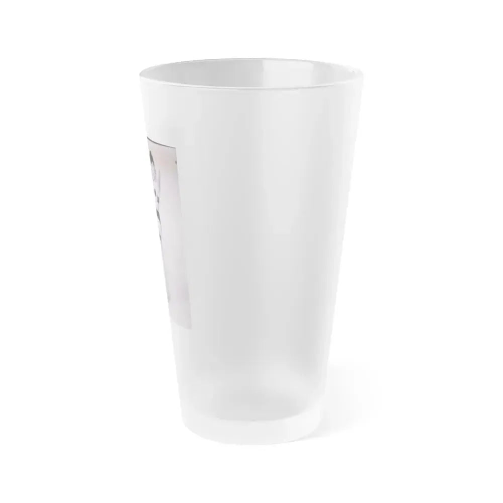 Bettie Page #634 (Vintage Female Icon) Frosted Pint Glass 16oz - Go Mug Yourself