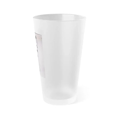 Bettie Page #634 (Vintage Female Icon) Frosted Pint Glass 16oz - Go Mug Yourself