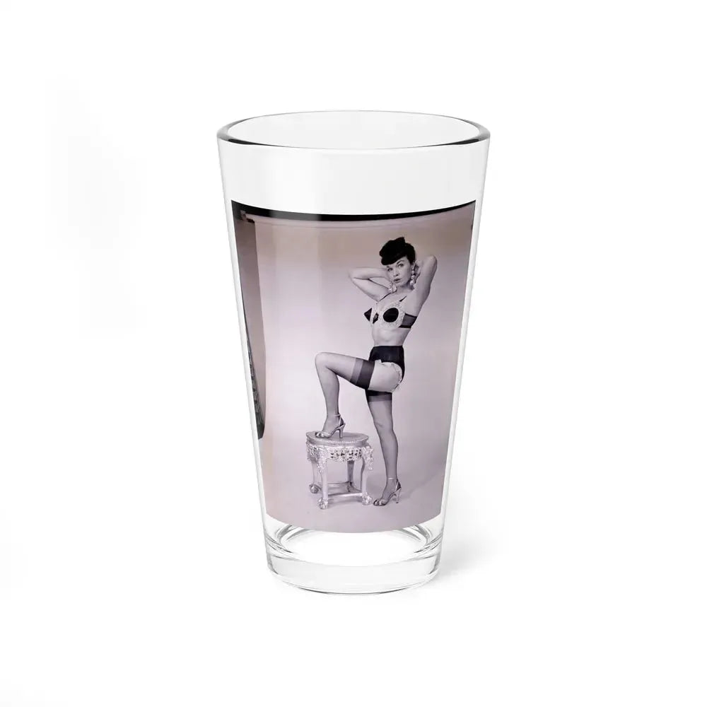 Bettie Page #634 (Vintage Female Icon) Pint Glass 16oz 16oz - Go Mug Yourself