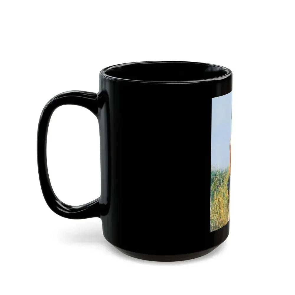 Bettie Page #64 (Vintage Female Icon) Black Coffee Mug - Go Mug Yourself