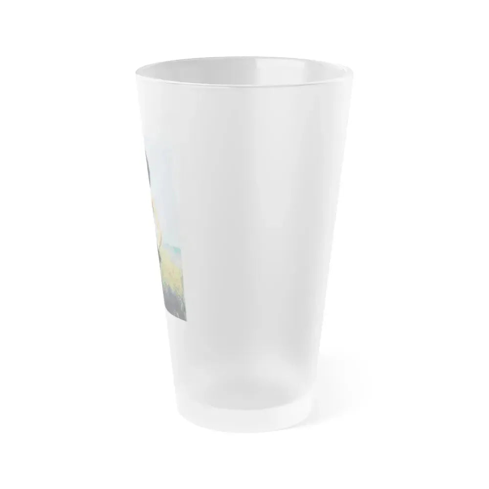 Bettie Page #64 (Vintage Female Icon) Frosted Pint Glass 16oz - Go Mug Yourself