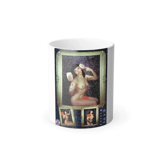 Bettie Page #640 (Vintage Female Icon) Color Changing Mug 11oz 11oz - Go Mug Yourself