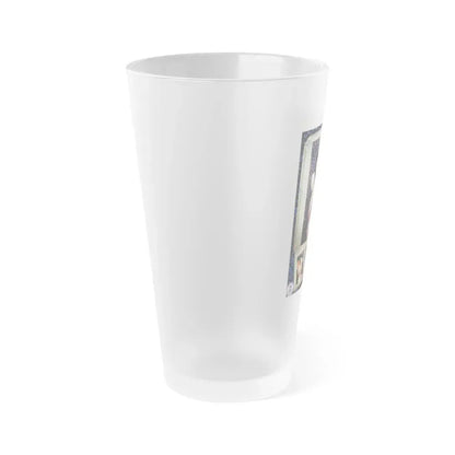 Bettie Page #640 (Vintage Female Icon) Frosted Pint Glass 16oz - Go Mug Yourself