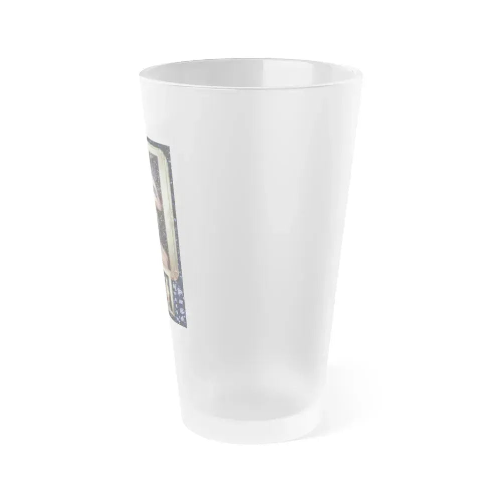 Bettie Page #640 (Vintage Female Icon) Frosted Pint Glass 16oz - Go Mug Yourself